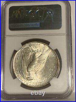 1922 Peace Dollar Silver Dollar NGC MS66+. Flashy White. Immaculate. MS67 =$7000
