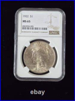 1922 Peace Silver Dollar NGC MS-65 Shoulder Spike Die Clash 1922 Peace Silver Dollar NGC MS-65 Shoulder Spike Die Clash