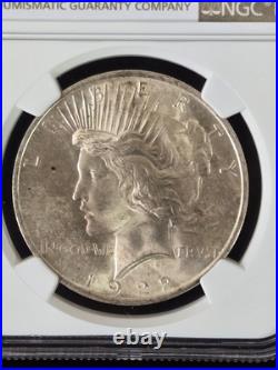 1922 Peace Silver Dollar NGC MS-65 Shoulder Spike Die Clash 1922 Peace Silver Dollar NGC MS-65 Shoulder Spike Die Clash