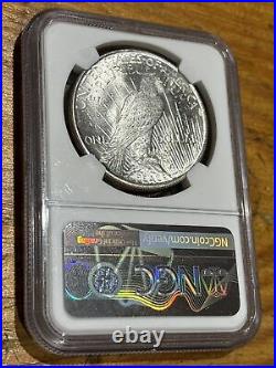 1922 USA Peace Silver Dollar Philadelphia $1 MS 62 NGC