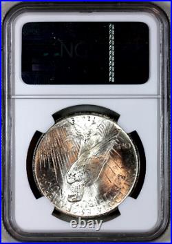 1922-p Ms65 Ngc Cac Peace Silver Dollar Superb Eye-appeal
