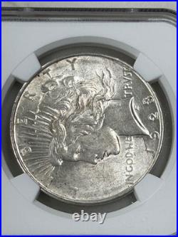 1923 D Peace Silver Dollar NGC AU58