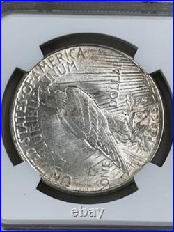 1923 D Peace Silver Dollar NGC AU58