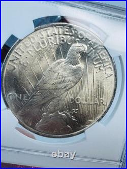 1923 Peace Silver Dollar Mint Error Obverse Struck Thru MS64 NGC