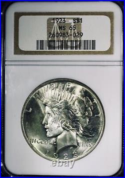 1923 Peace Silver Dollar -NGC MS-65 Mint State 65