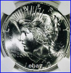 1923 Peace Silver Dollar NGC MS-65 Mint State 65