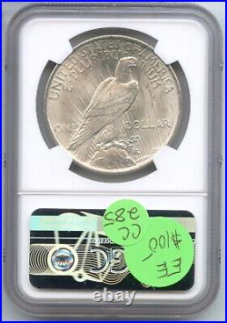 1923 Peace Silver Dollar NGC MS64 Certified Philadelphia Mint CC285