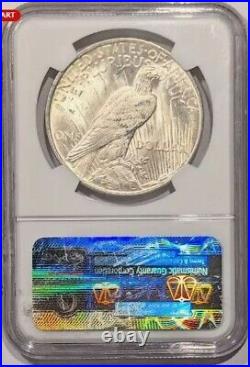 1923-p Peace Silver Dollar Ngc Ms63 Blast White Aaa+