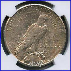 1925 S Peace Silver Dollar NGC AU 58