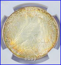 1926 S Peace Silver Dollar NGC MS 64? Toned Pretty Neon Colors! Rare Toning