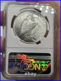 1927-S Peace Silver Dollar S$1 NGC AU58! Better Date! Nice Eye Appeal