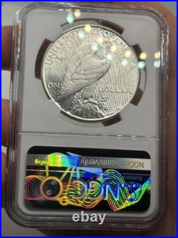1927-S Peace Silver Dollar S$1 NGC AU58! Better Date! Nice Eye Appeal