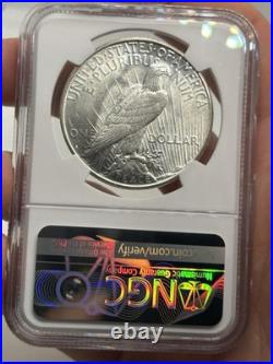 1927-S Peace Silver Dollar S$1 NGC AU58! Better Date! Nice Eye Appeal