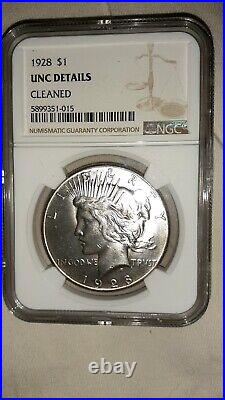 1928-P Peace Silver Dollar $1 Coin (1928) NGC Uncirculated Detail (UNC MS)
