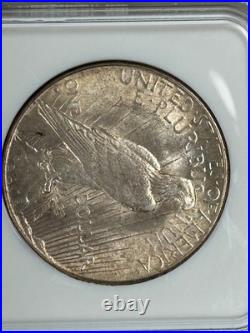 1928 S Peace Silver Dollar NGC MS60 Tough Date Peace/Toned