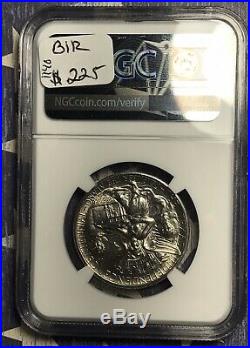 1934 Texas Commemorative Silver Half Dollar Ngc Ms63