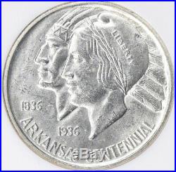 1935 Arkansas Commemorative Silver Half Dollar NGC MS-63 Mint State 63