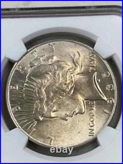 1935 P Peace Silver Dollar NGC MS62 Tougher Date Peace/Toned