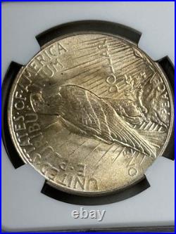 1935 P Peace Silver Dollar NGC MS62 Tougher Date Peace/Toned