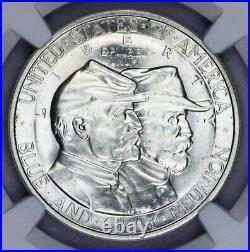 1936-P 1936 Gettysburg Commemorative Silver Half Dollar 50c NGC MS 65