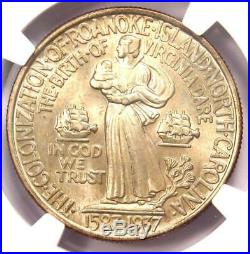 1937 Roanoke Half Dollar 50C Certified NGC MS67 Rare in MS67 $675 Value