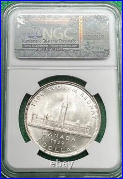 1939 Canada Silver Dollar. NGC MS 63. Pop 182. Only 85 graded higher at NGC