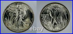1945 Walking Liberty Half Dollar NGC MS64 withCAC One Heck of a 64