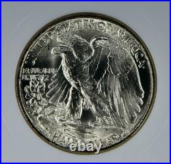 1945 Walking Liberty Half Dollar NGC MS64 withCAC One Heck of a 64