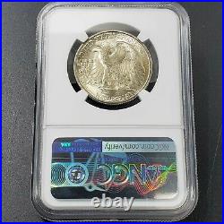 1946 D Walking Liberty Silver Half Dollar Coin NGC MS65 Gem BU Certified UNC