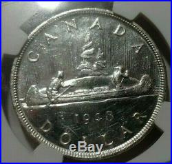 1948 Canada Silver Dollar KEY DATE NGC MS-62 RARE