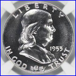 1953 Proof Franklin Half Dollar 50c Ngc Certified Pf Pr 67 (003)