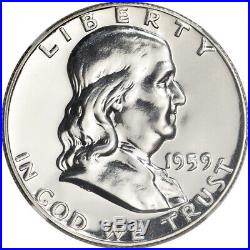 1959 US Franklin Silver Half Dollar Proof 50C NGC PF68