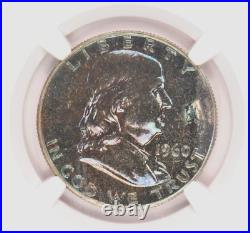 1960 TONED Franklin Half Dollar Proof NGC PF 65 PR65 Toning Coin 50C