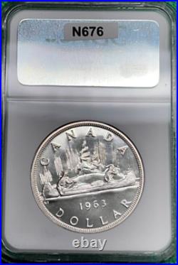 1963 Canada Silver Dollar. NGC PL 66