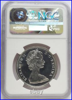 1965 Canada Silver 1 Dollar Small Beads-blunt 5 Ngc Pl66 Ultra Cameo