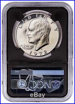 1972-S Silver Eisenhower Dollar NGC GEM Proof Charlie Duke Signed Black SKU50158