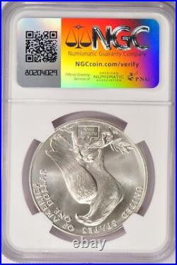 1984 P Olympics Commemorative Silver Dollar NGC MS 70 Modern Coliseum $1