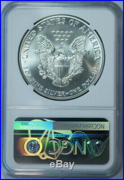 1986 Silver American Eagle Dollar / NGC MS69 / Mint State 69 / First Year