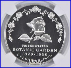 1997 P Botanic Gardens Commemorative Proof Silver Dollar NGC PF70 Botanical