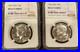 2-Coin-Lot-1966-1967-SMS-NGC-MS67Cam-50cKennedy-Half-Dollar-Silver-Free-Shipping-01-vrnc