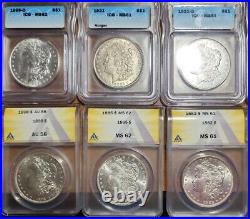 20 90% Silver dollars Graded by NCG, ICG, Anacs