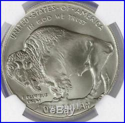 2001-D Silver American Buffalo Commemorative Dollar -NGC MS-69 Mint State 69