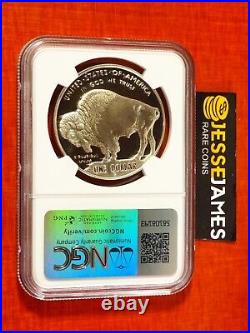 2001 P Proof Silver Buffalo Commemorative Dollar Ngc Pf69 Ultra Cameo