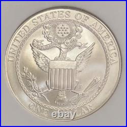 2008 P BALD EAGLE $1 Commemorative Silver Dollar NGC MS70