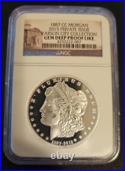 2015 Private 1887 CC Morgan Carson City Collection NGC GEM Deep Proof Like