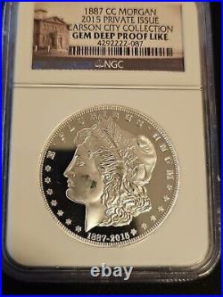 2015 Private 1887 CC Morgan Carson City Collection NGC GEM Deep Proof Like