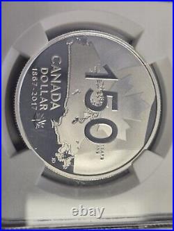 2017 Canada $1 Silver Dollar Ngc Pf70 150th Anniversary First Releases Sold Out