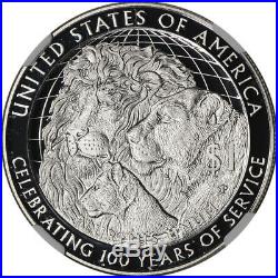 2017-P US Lions Club Commemorative Proof Silver Dollar NGC PF70 UCAM