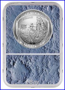 2019 Apollo 11 50th Commem Silver Dollar NGC MS70 FR Moon Core SKU56530