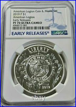 2019-P American Legion 100th Anniversary Commem Silver Dollar NGC PF-70 UCAM